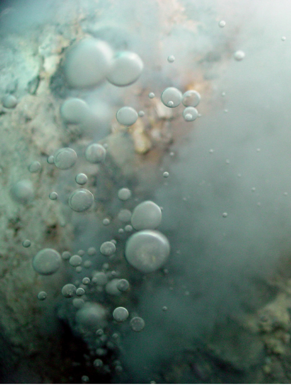 hydro thermal vent bubbles